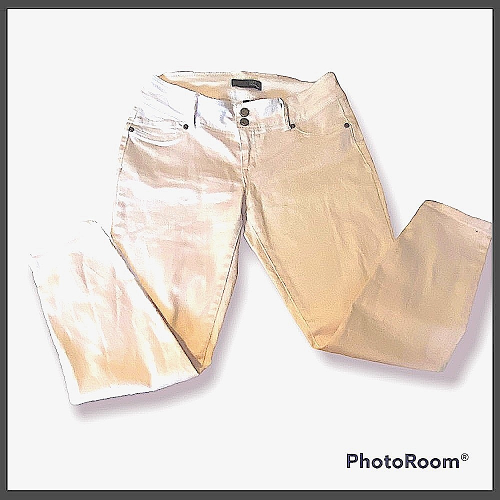 🥳HP🥳1822 Denim White High Waist Skinny Ankle Jean - Picture 1 of 11